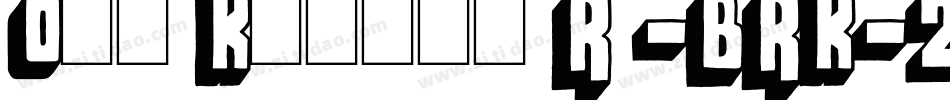 Off Kilter R -BRK-2字体转换